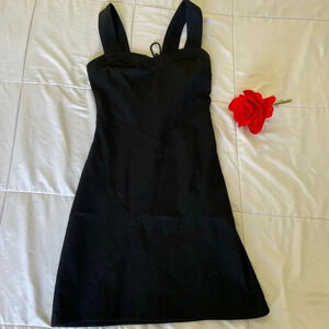 10 Crosby Derek Lam black back cotton zip dress